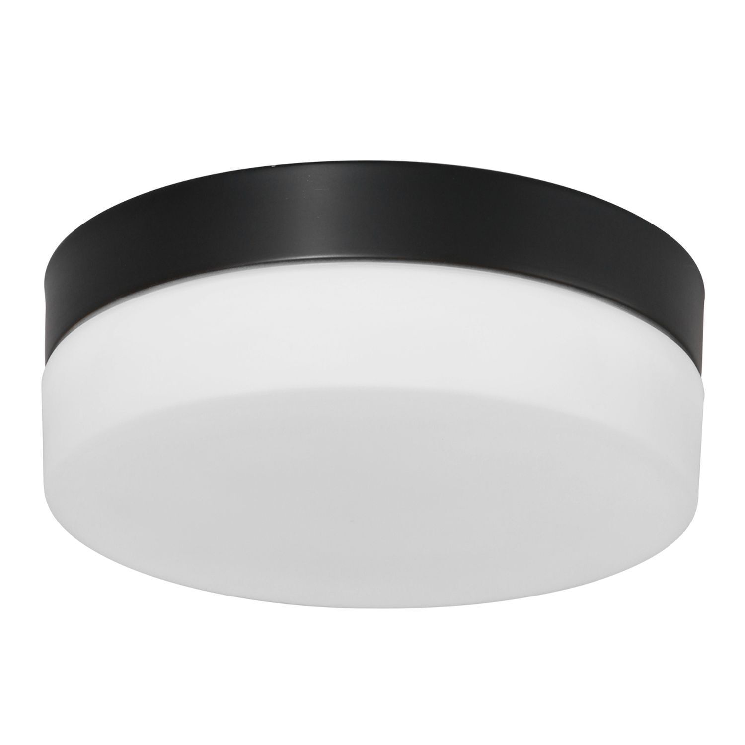 Runde LED Deckenleuchte Glas Metall IP44 Ø30 cm 24 W