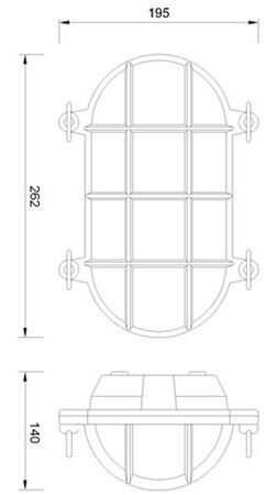 LED Schiffslampe echtes Messing Maritim IP54