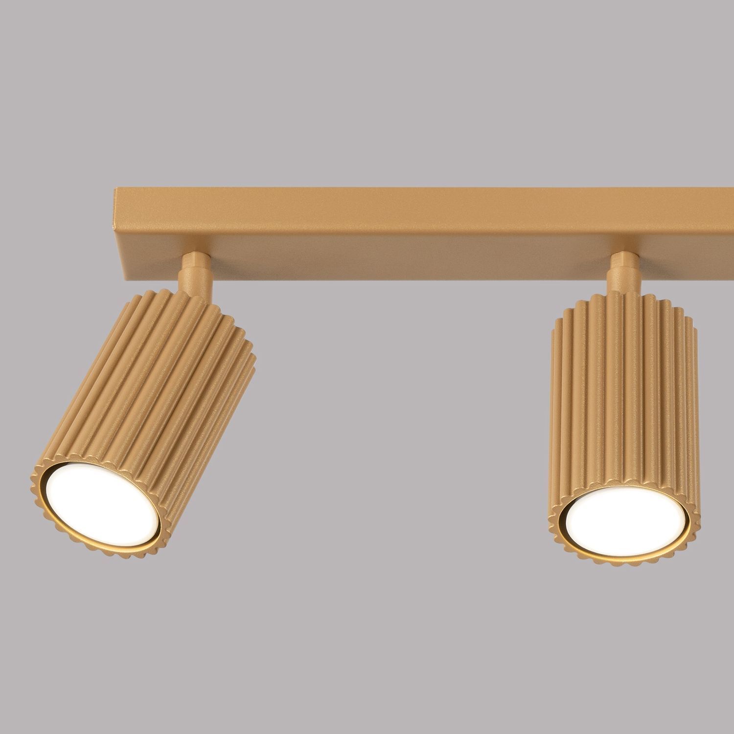Moderner Deckenstrahler 3-flammig GU10 B: 45 cm in Gold
