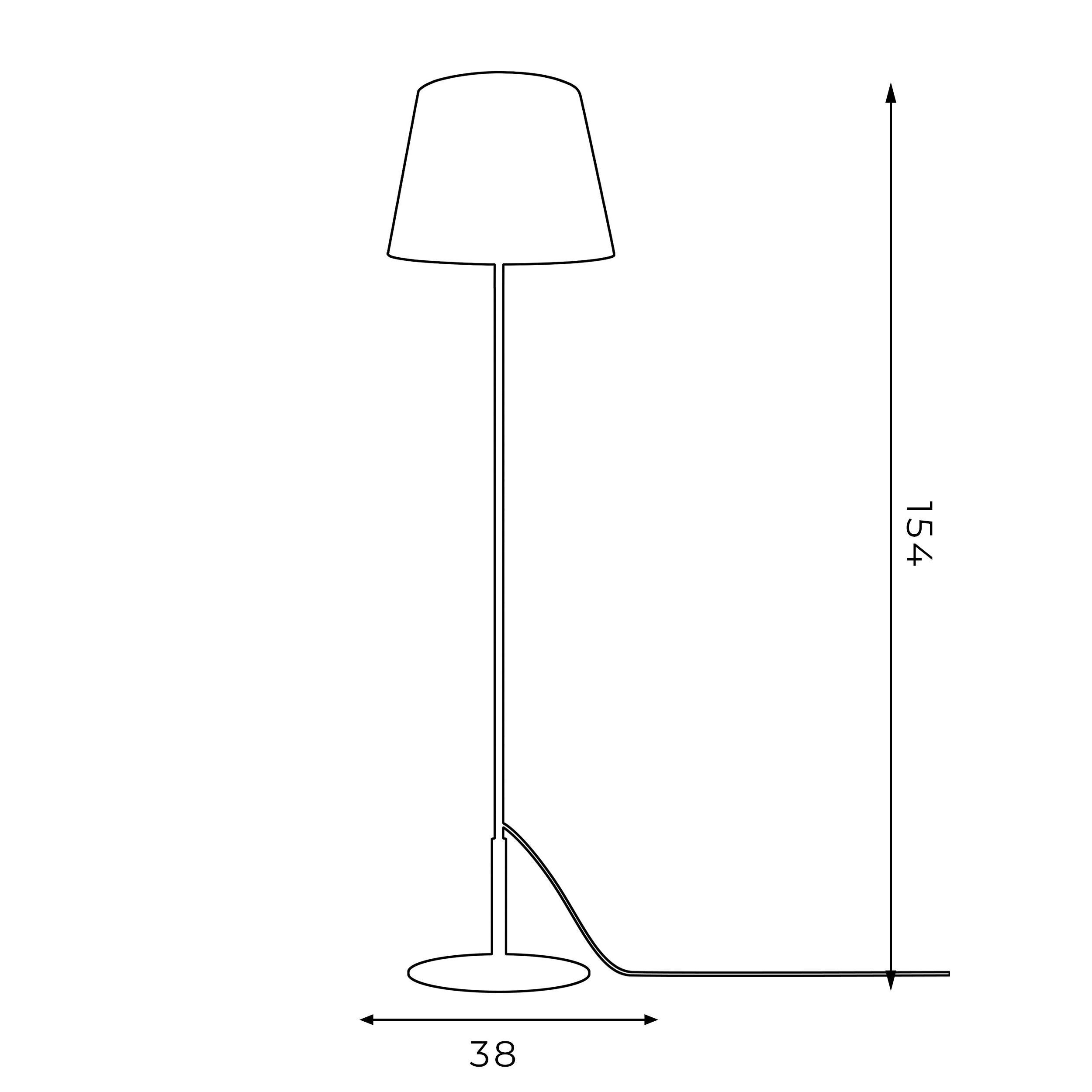 Elegante Stehlampe KAJA Modern 154 cm Wohnzimmer