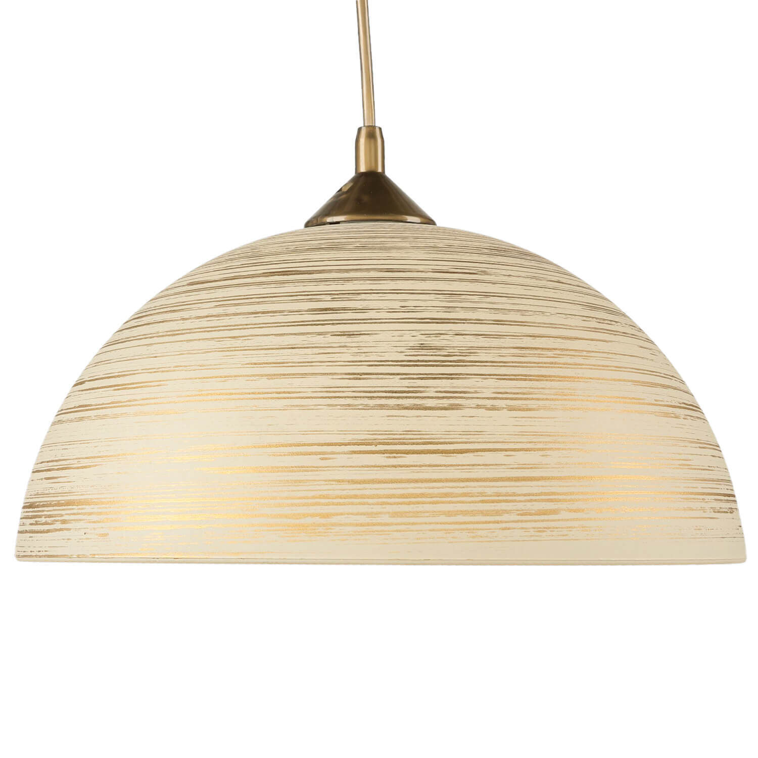 Pendelleuchte FERA Gold Retro rund Esstisch