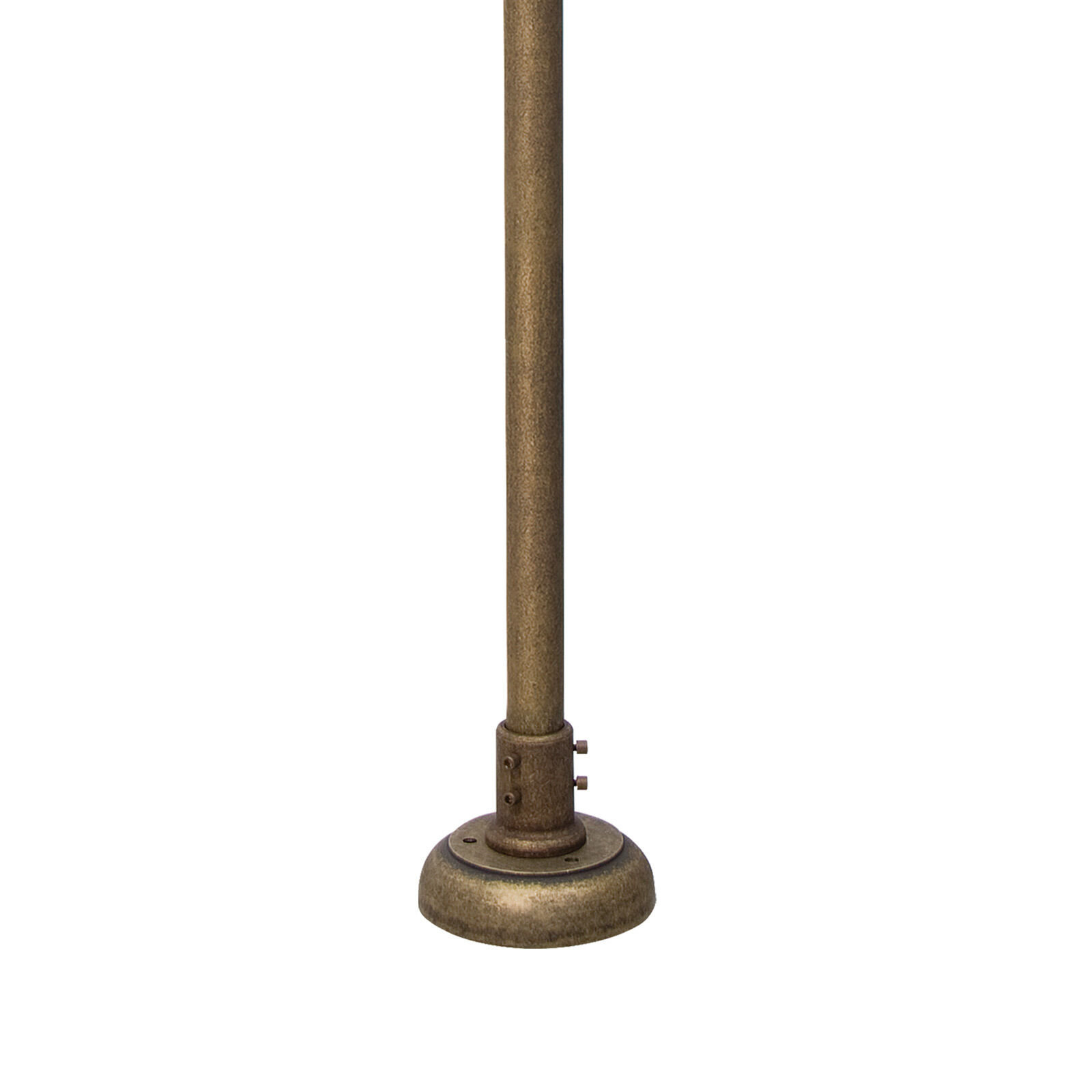 Gartenlaterne Messing Glas 148 cm in Bronze Antik IP44 E27