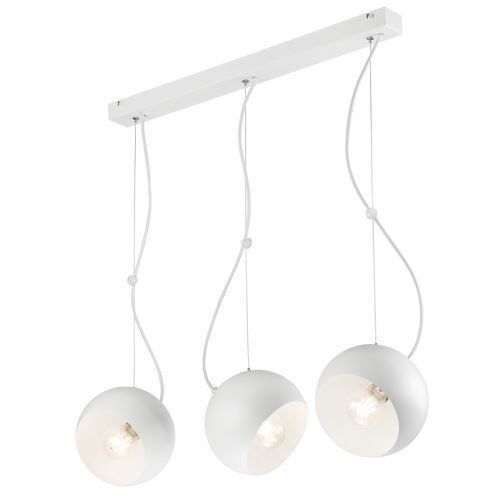 Pendelleuchte COURTNEY Weiß Metall 3-flmg Modern