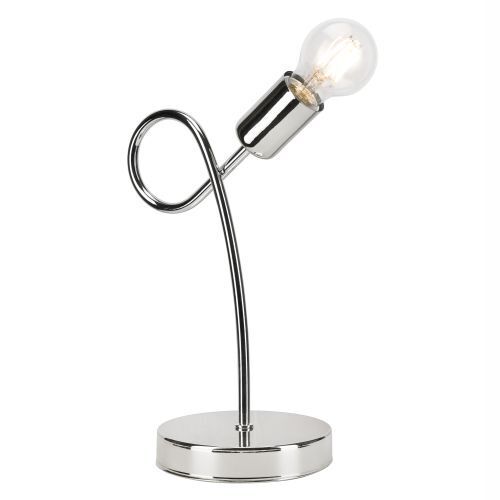 Tischlampe MADALYNN Chrom Modern H:32cm Metall