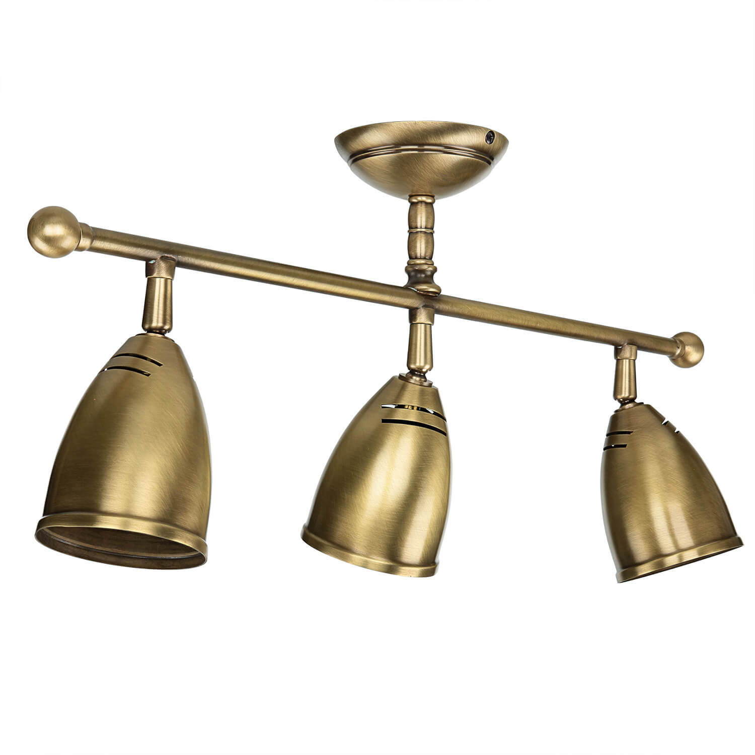 Schwenkbare Deckenlampe Rustikal Bronze Hell