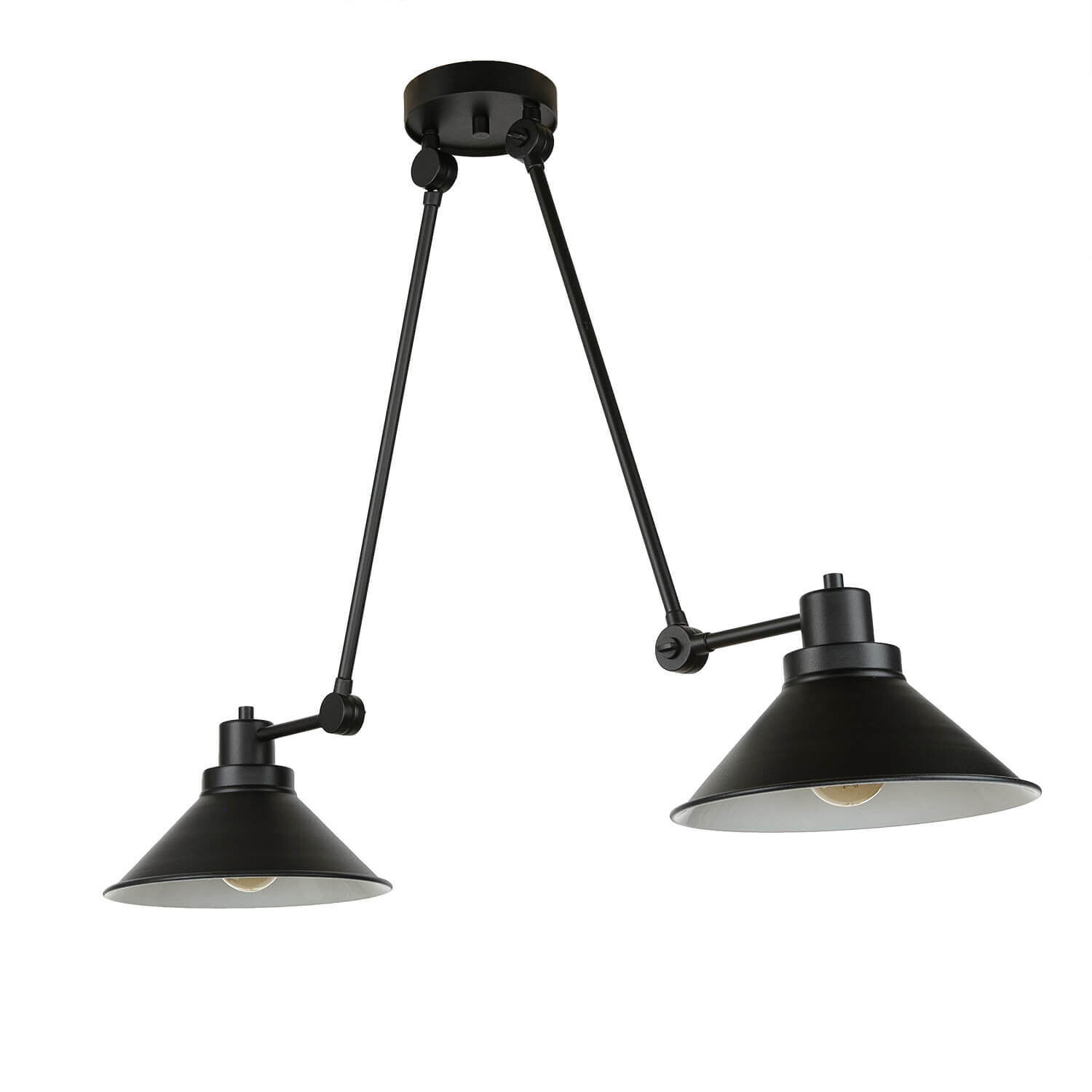 Deckenleuchte Schwarz 61-152cm SIMONA Büro Lampe