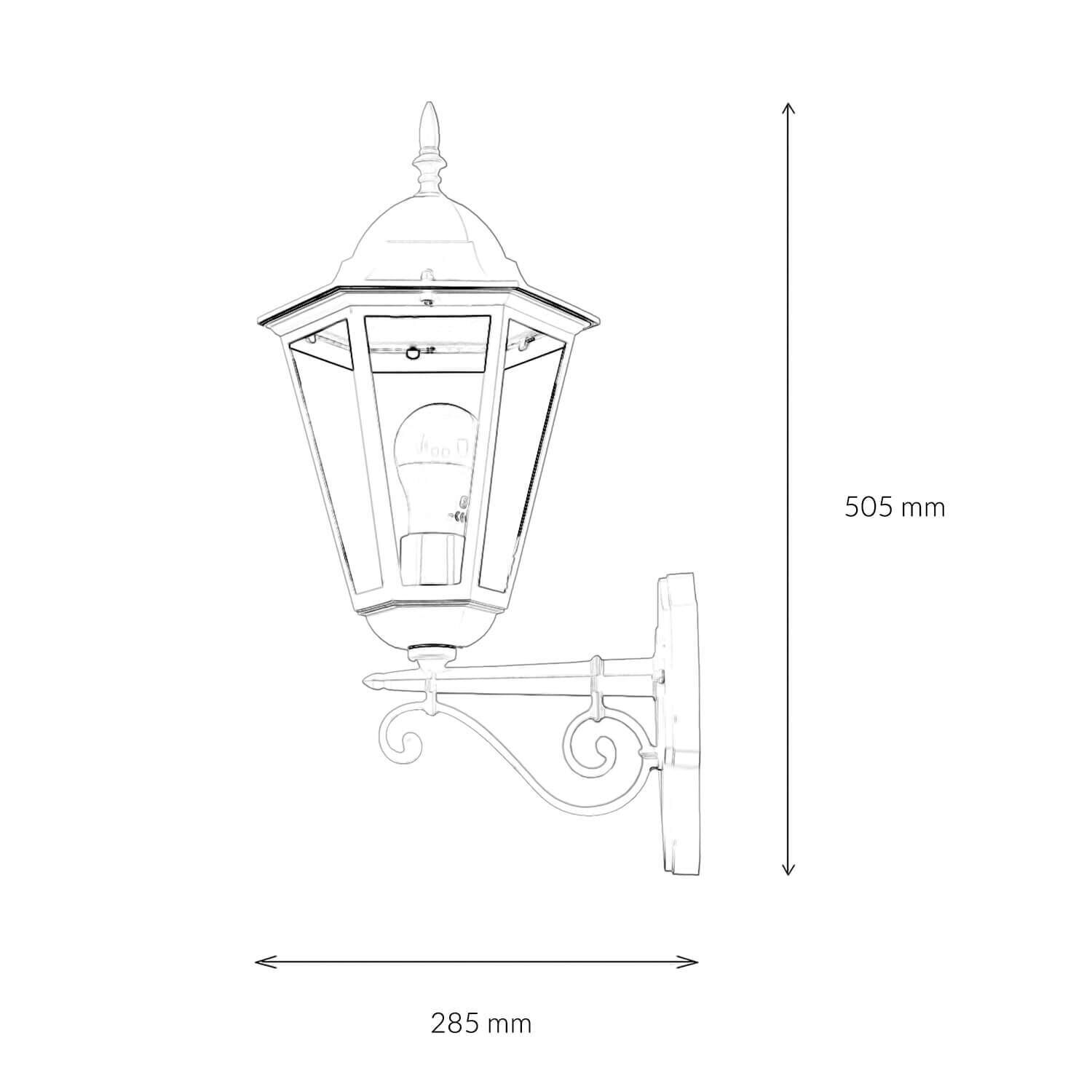 Wandleuchte für Außen Weiß BRISTOL II IP44 E27