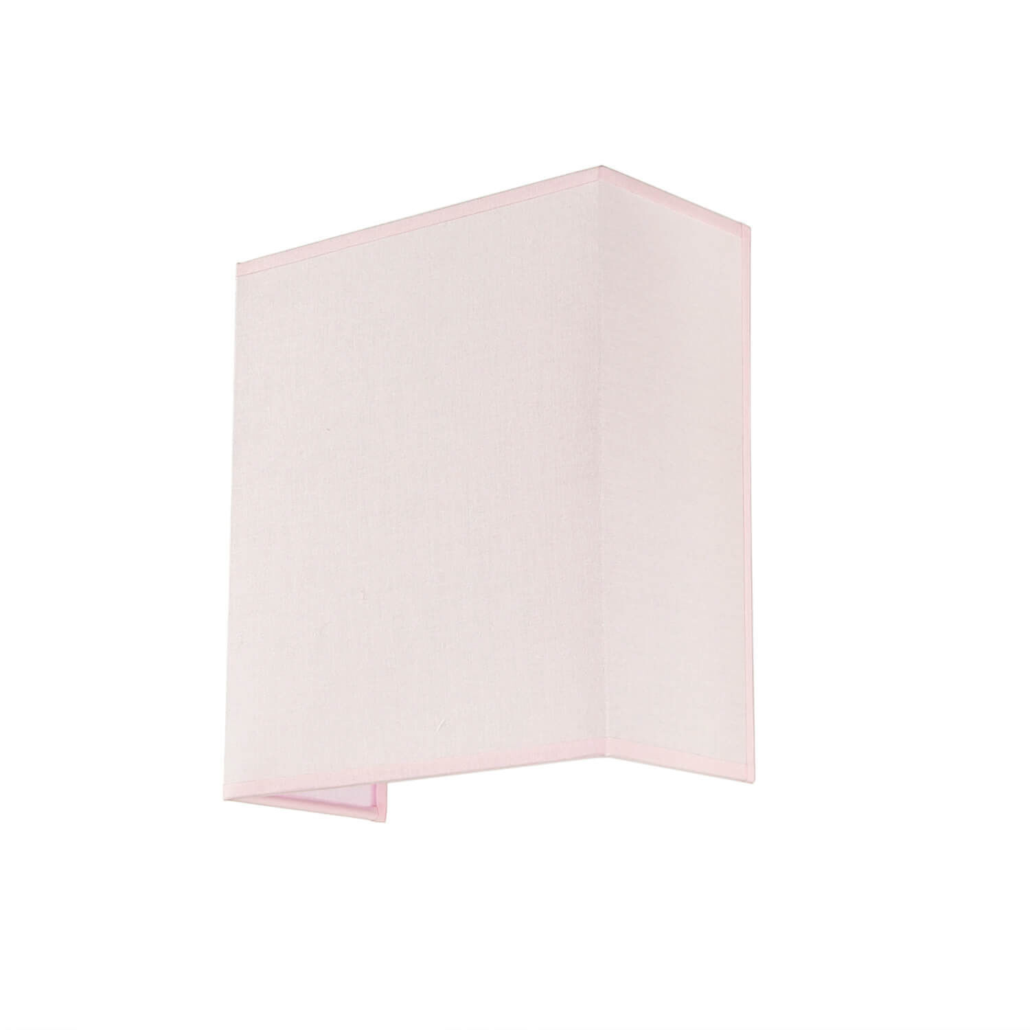 Wandleuchte Stoff Schirm Rosa eckig Modern Loft Design