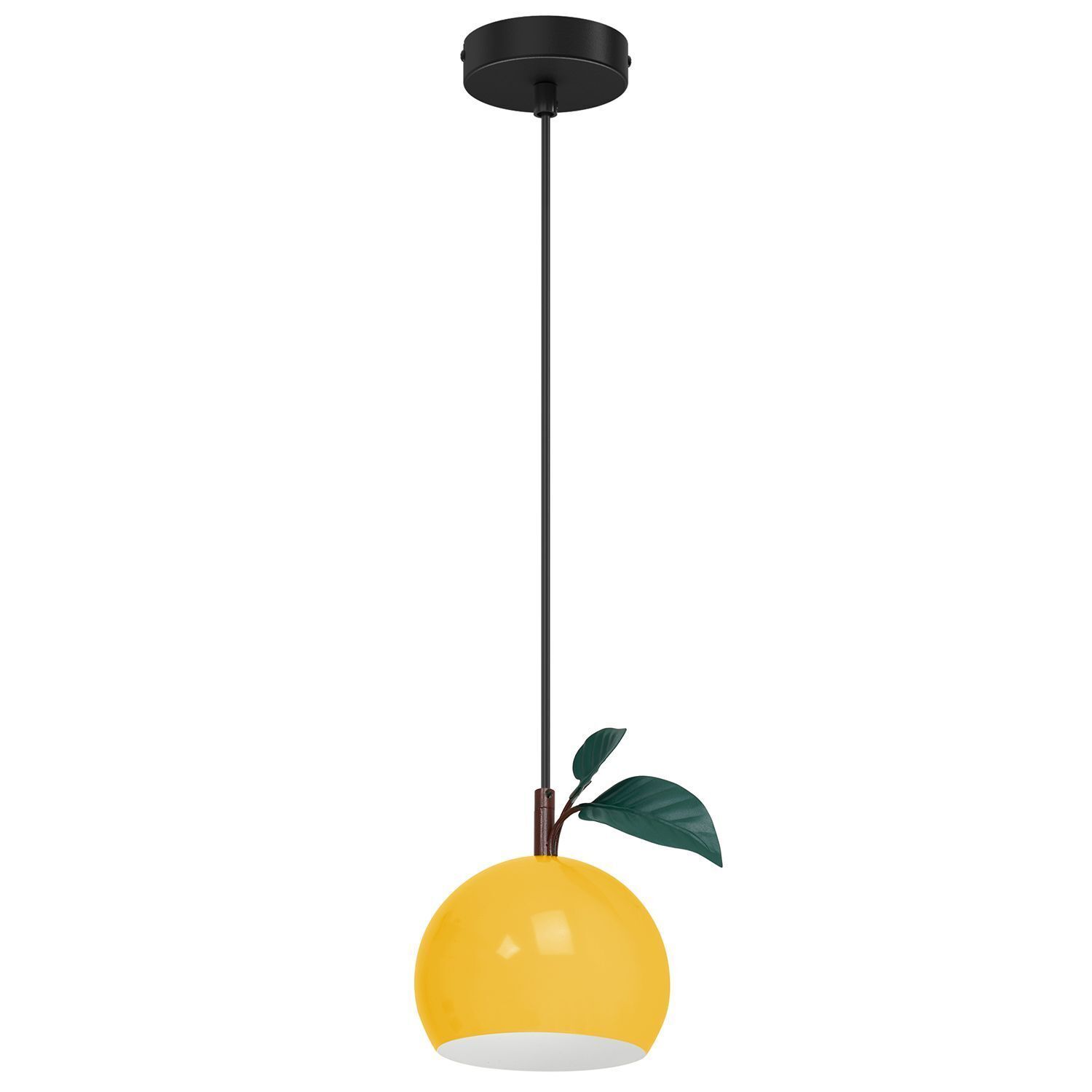 Kinderzimmerleuchte Apfel Ø 17 cm Gelb E27 Metall