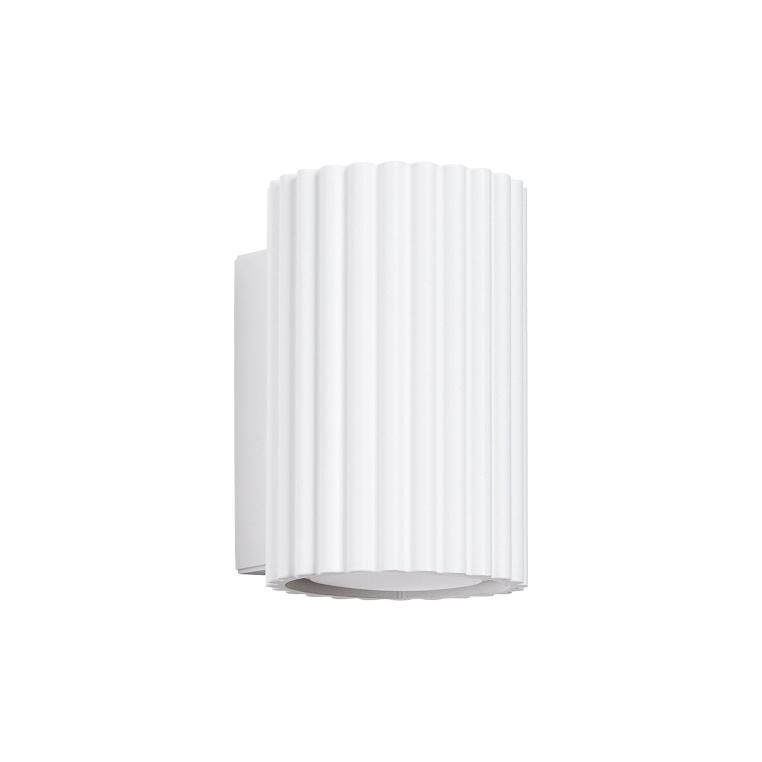 Wandlampe Weiß klein H: 10 cm GU10 aus Aluminium