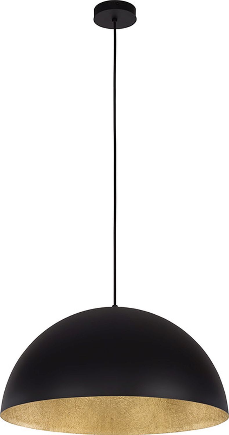 Moderne Pendelleuchte Schwarz Gold Ferra