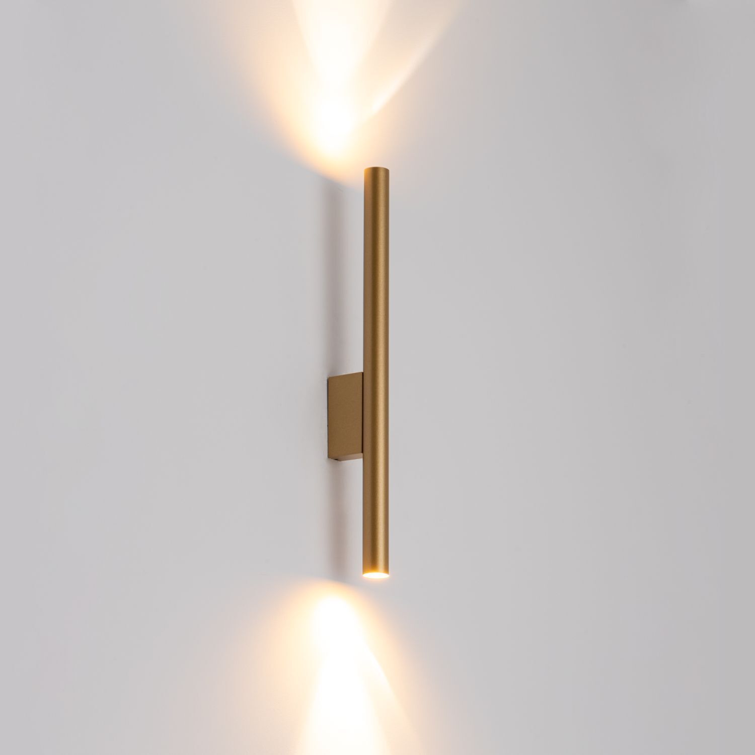 Wandleuchte Metall2-flammig Up Down in Gold matt G9 innen