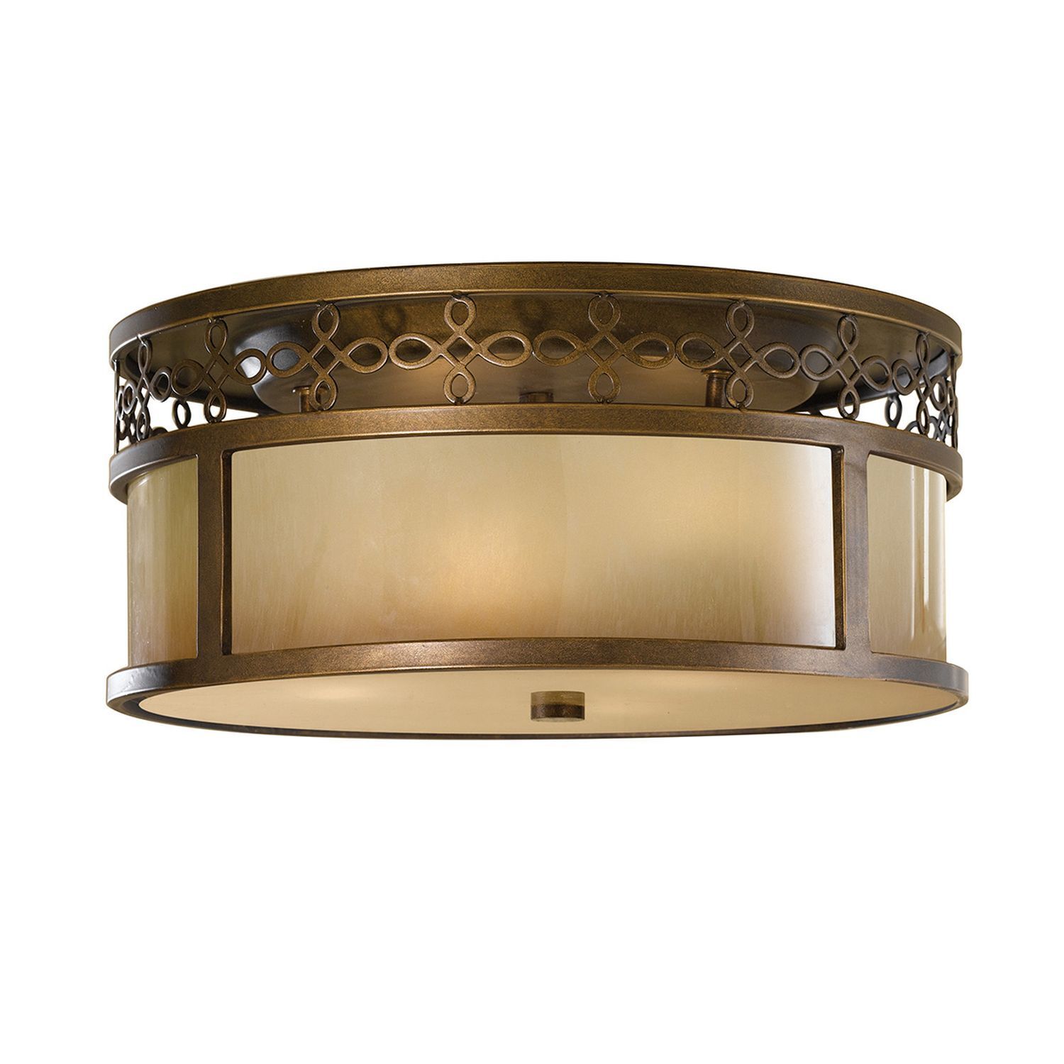 Deckenleuchte ANABELL 4 Bronze Beige Ø38cm Lampe